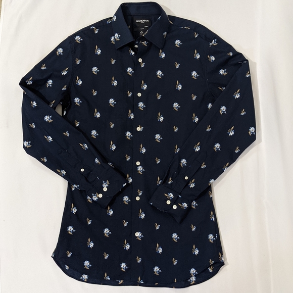 Bonobos Valley Floral Trim Fit Long Sleeve Shirt - Picture 9 of 9